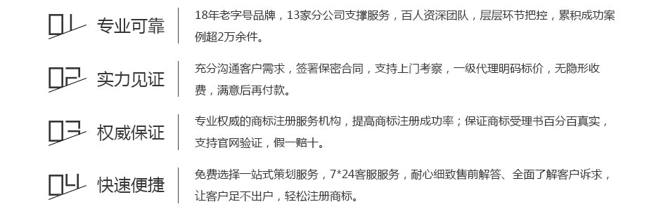 卓信贊比亞商標(biāo)注冊服務(wù)保障 卓信贊比亞商標(biāo)注冊服務(wù)保障